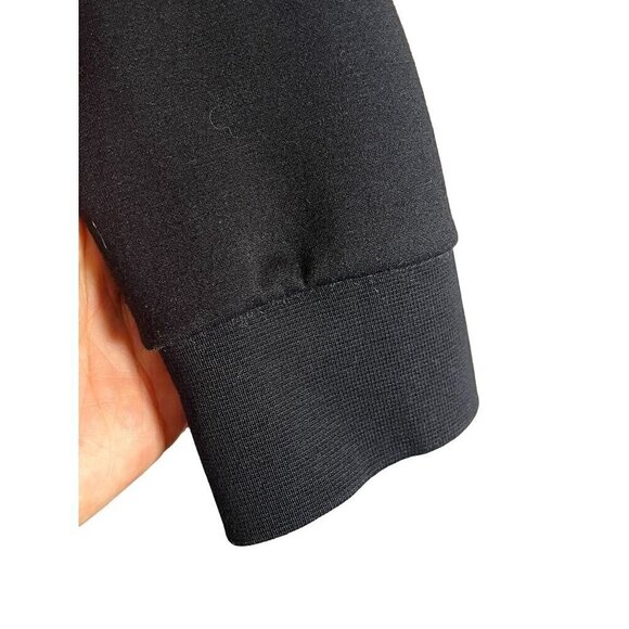 Skull Rhinestone Sweatshirt L Black Grunge Punk Rock n Roll Festive Holiday Chic - Picture 5 of 10